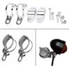 1pair Metal Motorcycle Modified Turn Signal Light Indicator Mount Bracket Clamp 30-45mm (Chrome)