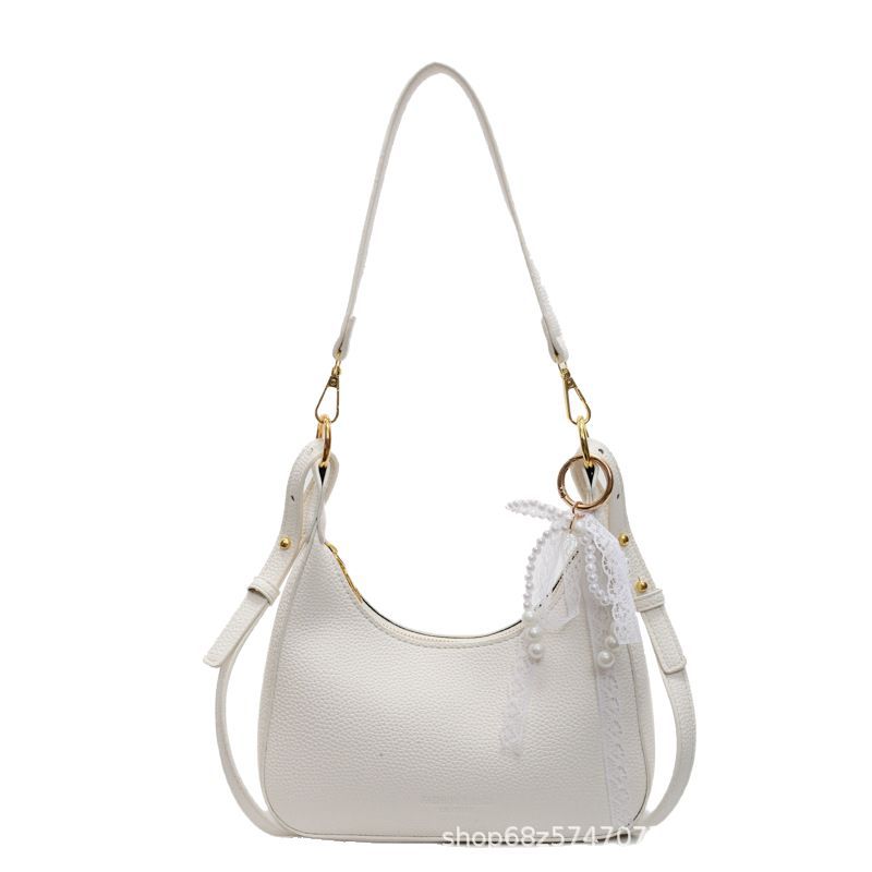 2025 New Trendy Simple Underarm Bag Premium Textured Palm Pattern Dumpling Bag Versatile Shoulder Crossbody Bag Women's Bag