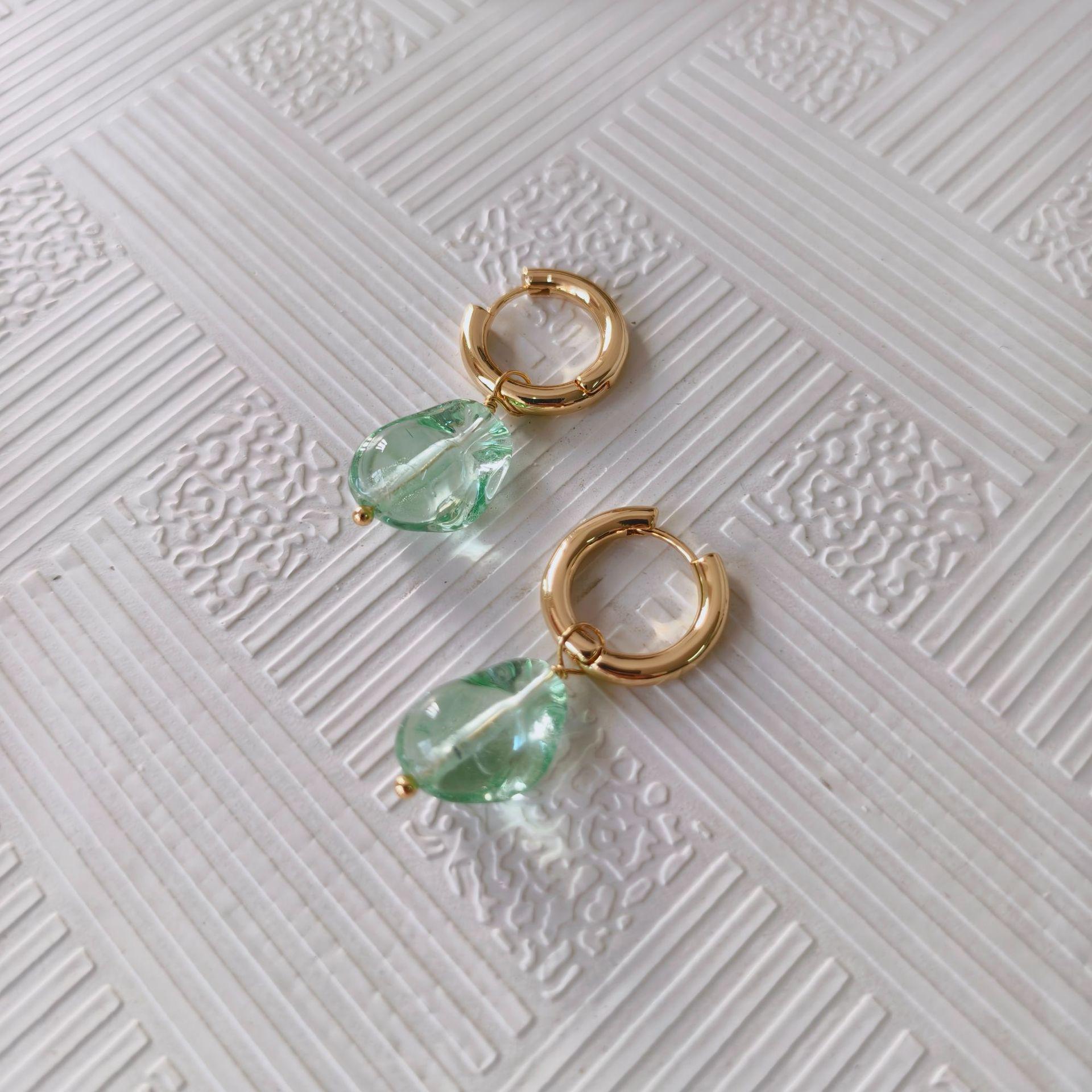 

Модные высококлассные стеклянные серьги, серьги в холодном стиле