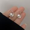 PONYKISS Sterling Silber Perlen Haken Ohrstecker für Damen Party Klassisch Fein Minimalistischer Schmuck