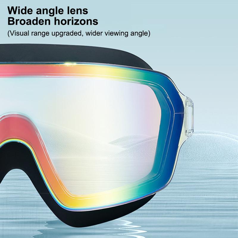 Adult Swimming Glasses, Gradient Color Lenses, Anti-Fog, Large Frame Design, Swimming Glasses For Adults, Teens, Men And Women