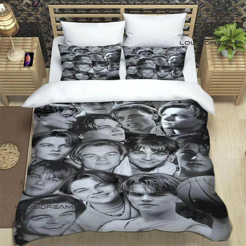 Seturi de lenjerie de pat tipărite Titanic Leonardo DiCaprio set de rechizite de pat rafinat set de pat cuvertură de pilotă cadou de ziua de nastere