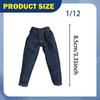 1/12 Action Figure Clothes Doll Costume Jeans Trousers Dress up Miniature Clothing for 6"