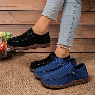 Women's New Large Size Women's Single Shoes New European and American Flat Women's Shoes One Step Casual Sports Shoes