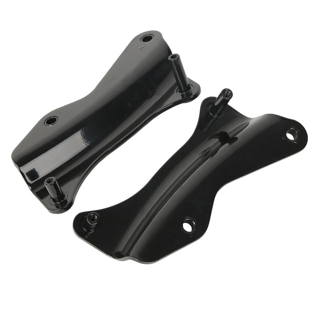 HUILI-JPHOME 4-Piece Docking Hardware Kit for Harley Touring, Street Glide, Road King, and Street Glide (2014-Onward) (Black)