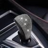 Kristall Diamant Auto Schalthebelknauf Abdeckung, Funkelnder Automatikgetriebe Schalthebel Griff Schutz, Klettverschluss Wicklung Innenraum Dekoration für Frauen Mädchen