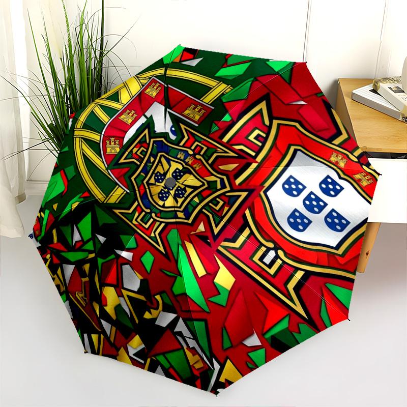 Portuguese Heritage Emblem Folding umbrella durable travel Sun umbrella travel Gift
