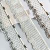 6.5Cm Exquisite Organza Beads Flower Barcode Clothing Dress Window Decoration Belt Decorative Lace Accessories