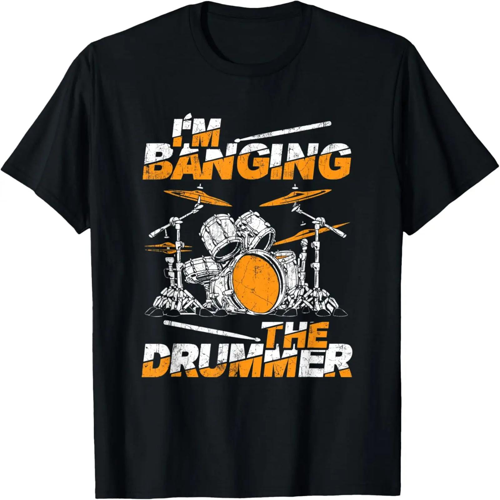 

I m Banging The Drummer - Play Drums Lover - Drum Player T-Shirt XXXXXL чорний