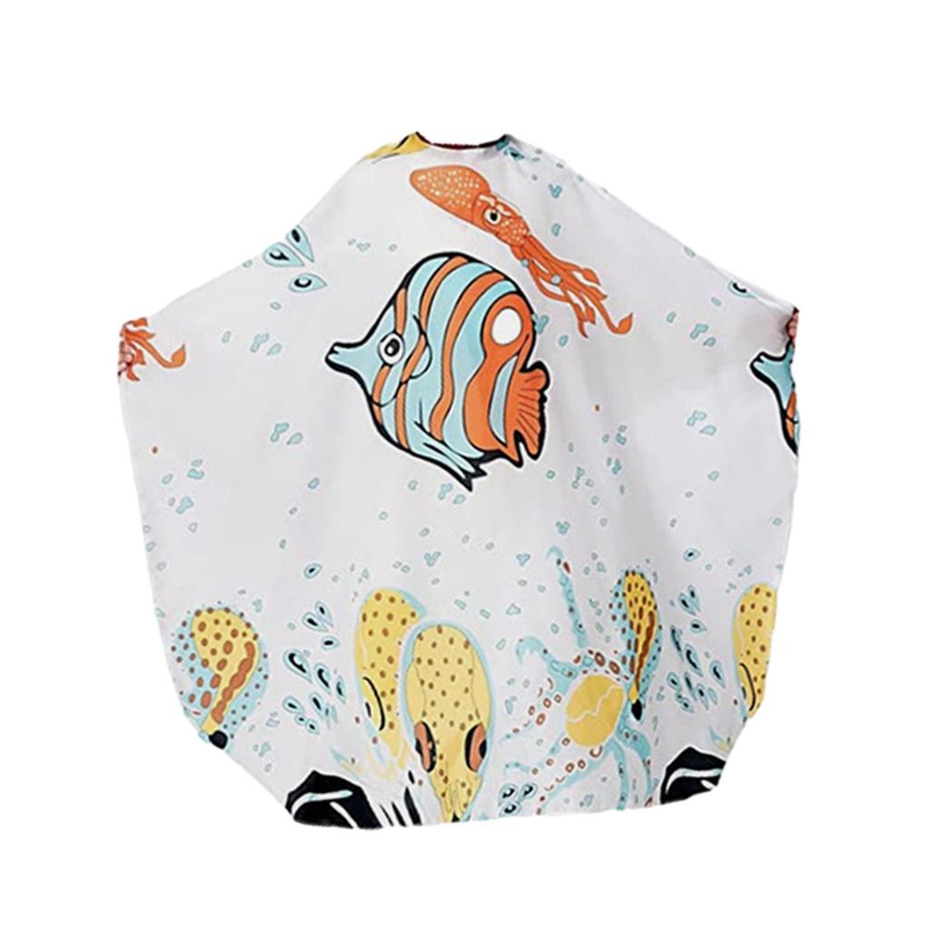 Kids Haircut Cape Cute Salon Hair Cutting Cape for Home Barber Hair Stylist