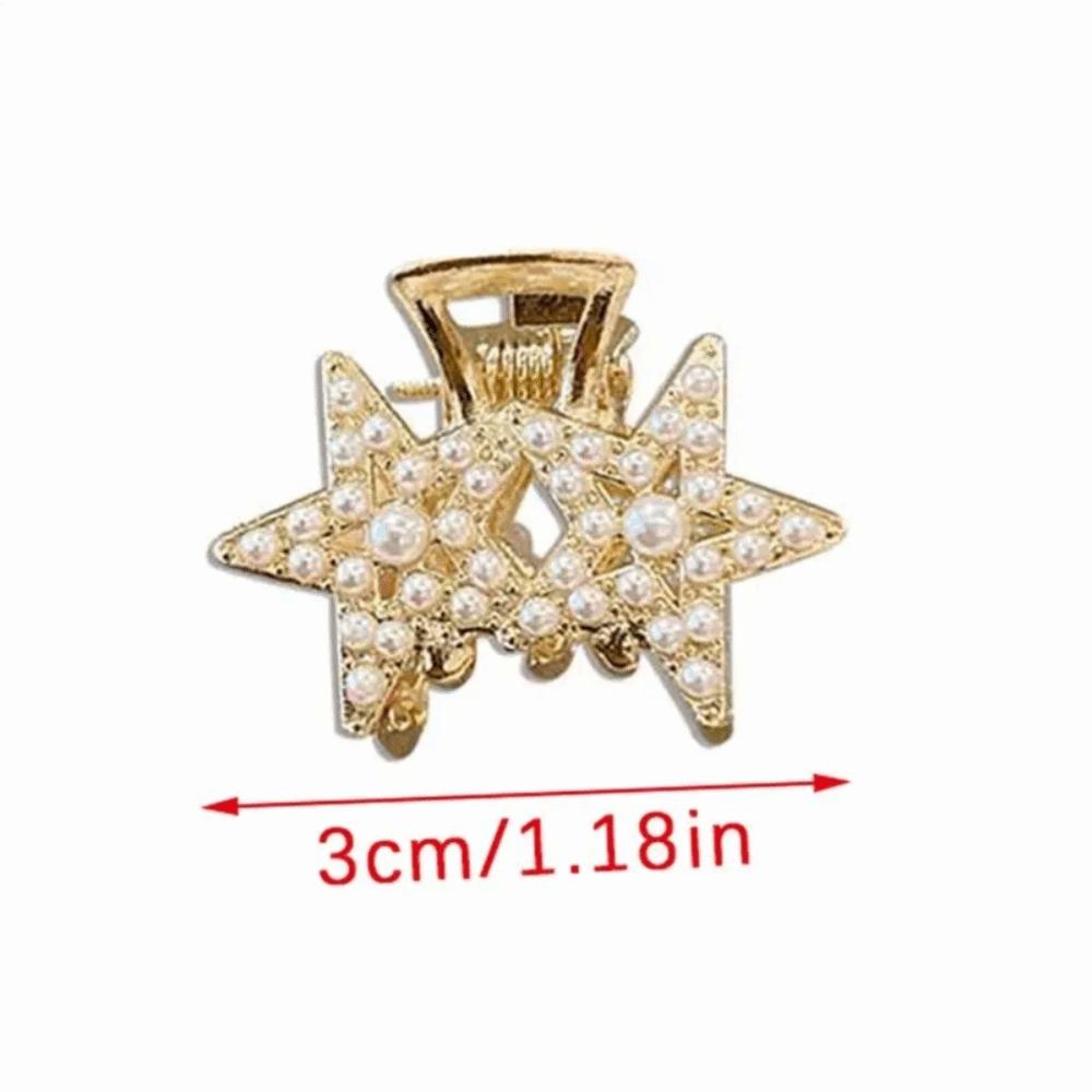 Pearl Mini Hair Hairpins Alloy Crab Claw Clip New Pearl Hair Clip