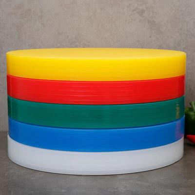 Stackbar rund skärbräda i PE-plast