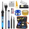 80W Digital Soldering Iron Kit with Multimeter Repair Tool Set Home Welding Hardware DIY Tools