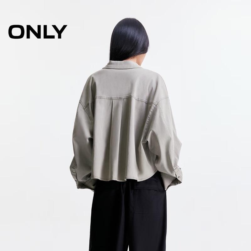 Only Women's Summer Cool Dropped Shoulder Long Sleeve Short Shirt