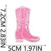 Pink Girl Embroidery Cloth Sticker Western Denim Series Patch Sticker Western Regions Desert Fire Computer Embroidery Label Ironing