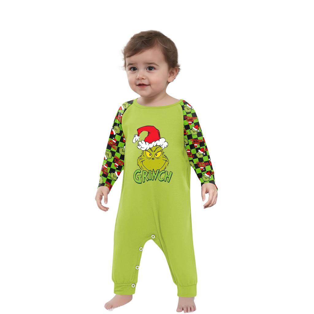 Christmas Prints Family Matching Long Sleeve Tops+Pants Set Family Matching Sets