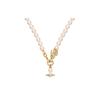 Vivienne Westwood 24 Year of the Dragon Limited Edition Saturn Shape Pearl Necklace Women's Gold 6301012O-02R125-CN