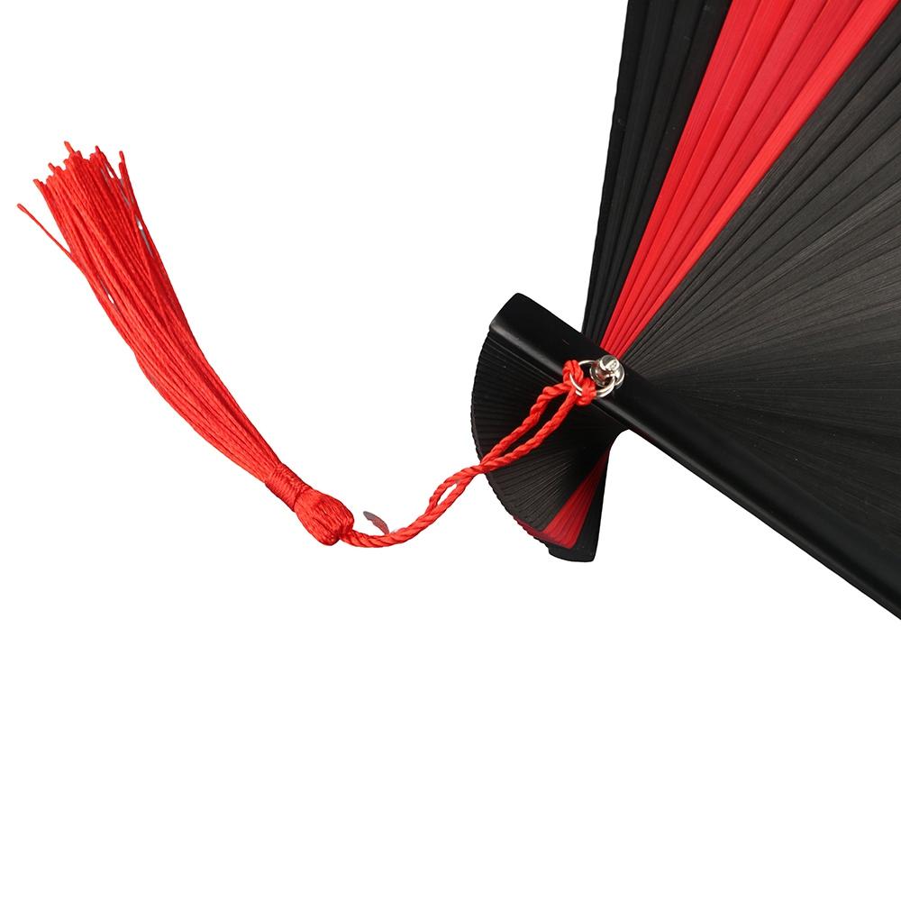 Small 1Pcs Dance Props Classical Folding Handmade Dance Fan Ornament Kimono Fan Bamboo Fan