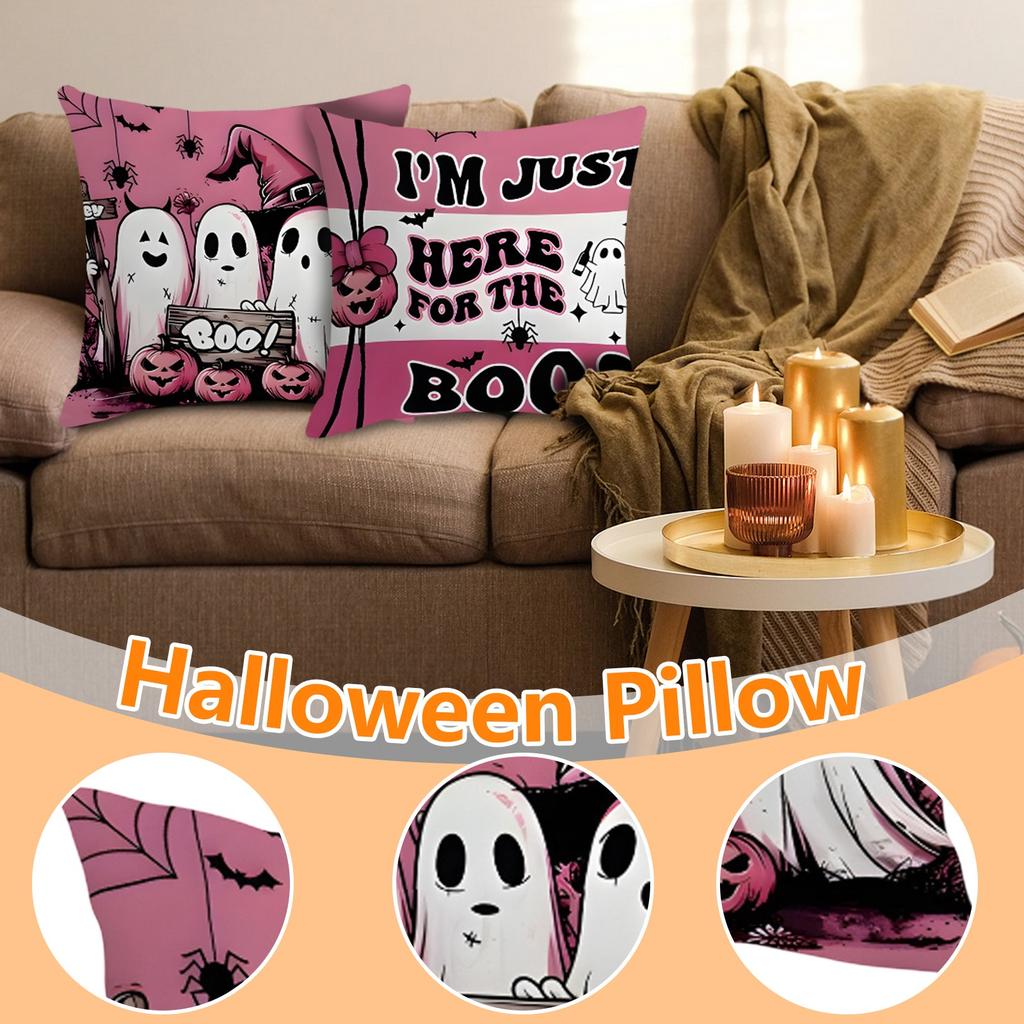 Halloween Festival Decoration Living Room Sofa Cushion Pillow Cover Offices Waist Pillow Cover (excluding Core)
