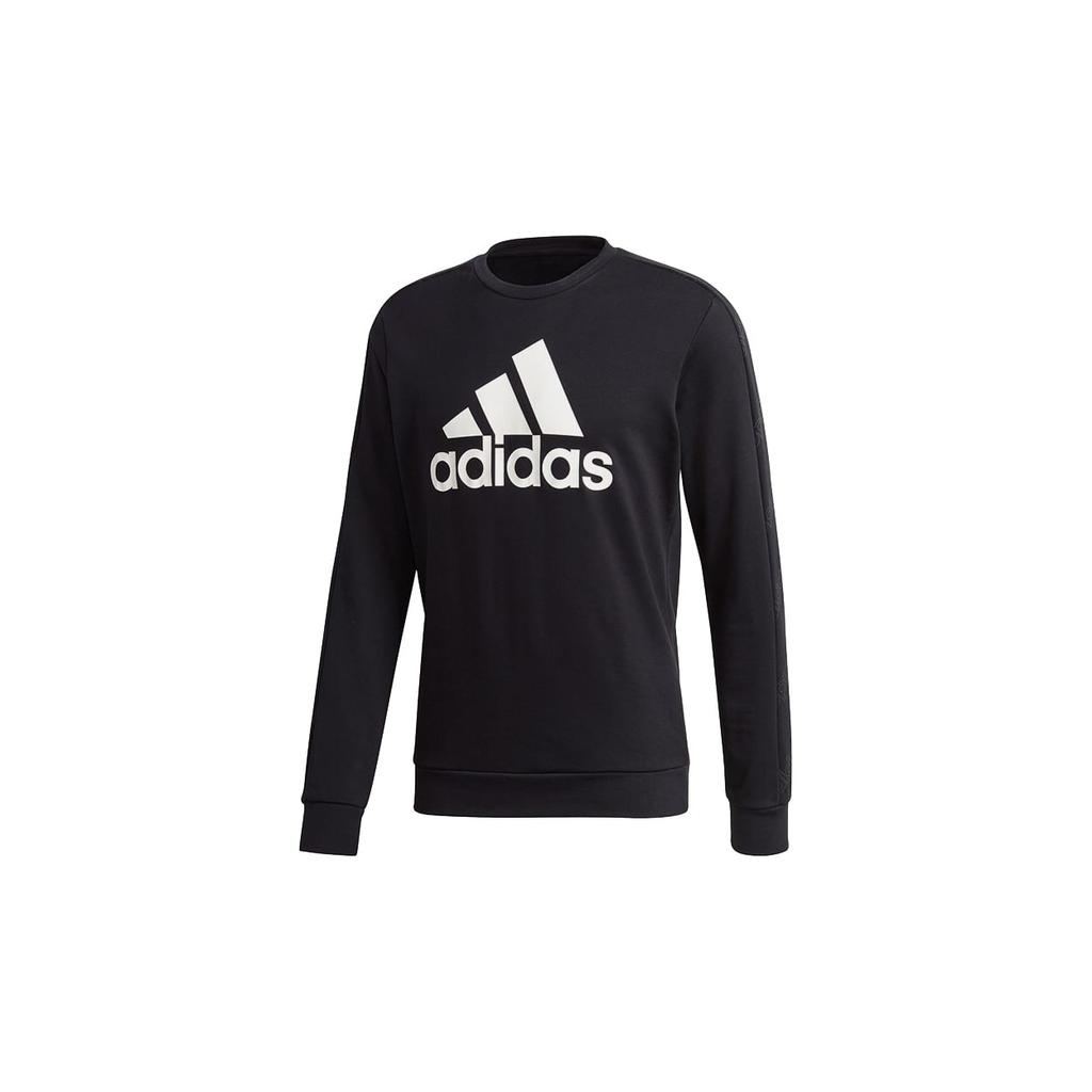 adidas Sweatshirts Men's Black Crew Neck Moderate Regular GJ6590