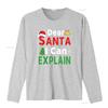 Dear Santa I Can Explain Funny Christmas Kids Xmas T Shirt Black vintage Washed Unisex designer clothes Slightly fashion