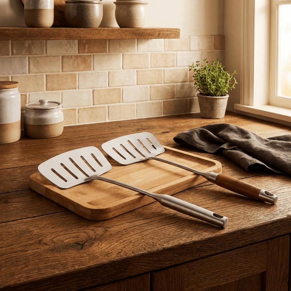 Non-Scratch Fish Turner Non-Stick Flipping Spatula Cooking Tool Egg Pan Scoop Restaurant