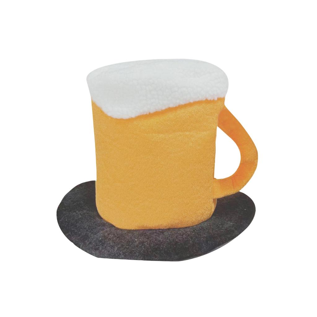 Novelty Mug Shape Hat with Foam Top Plush Material Soft Costume Accessory for Theme Parties Events Festivals