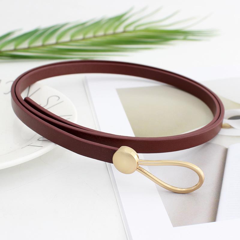 Ladies Knotted Belt With Skirt Sweater Suit Coat Waist Decorative Thin Belt
