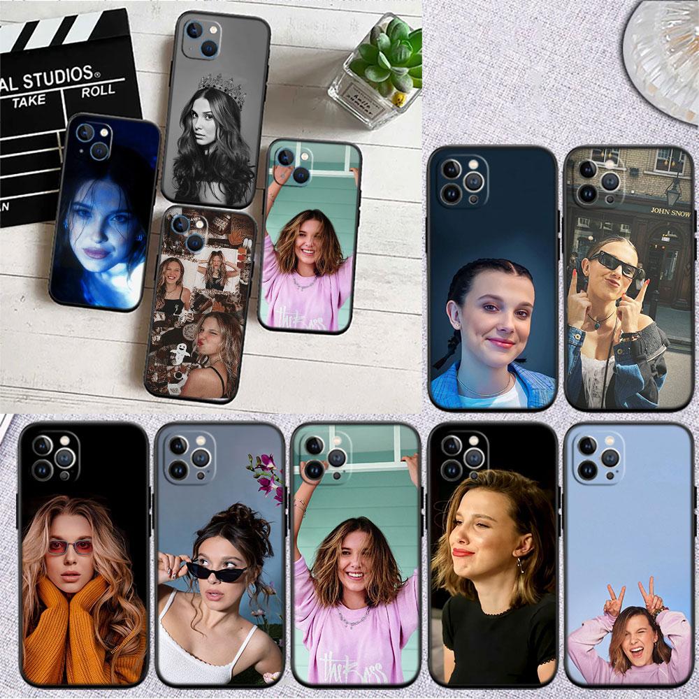 LO63 Millie Bobby Brown Soft Shell Phone Case for OPPO A3 Pro A72 A74 A76 A77 A77S A78 A79 A94 A95 A18 A40M A58