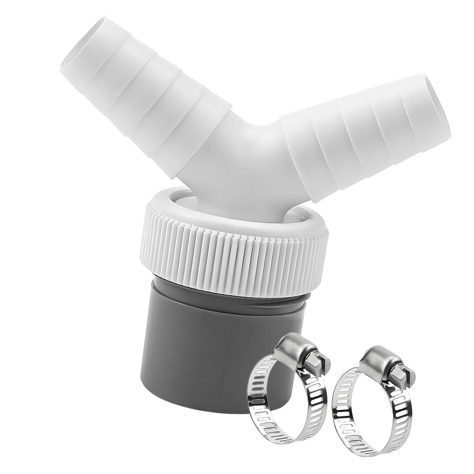 

Y Shaped Drain Adapter Water Drainage Fitting for Washing Machines Double Outlet Connection Fits 40mm Pipes Easy Install 1