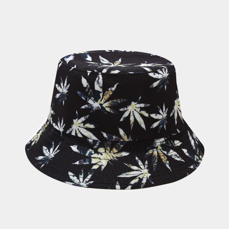 fashion plant printing pattern fisherman hat spring and summer outdoor sun protection fisherman cap unises fishing caps