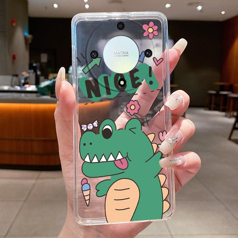 For Honor X50 5G Case Luxury Flower Painted Cover Clear Soft Silicone Phone Case For Honor X 40 50 X40 X50 5G Back Covers Bumper