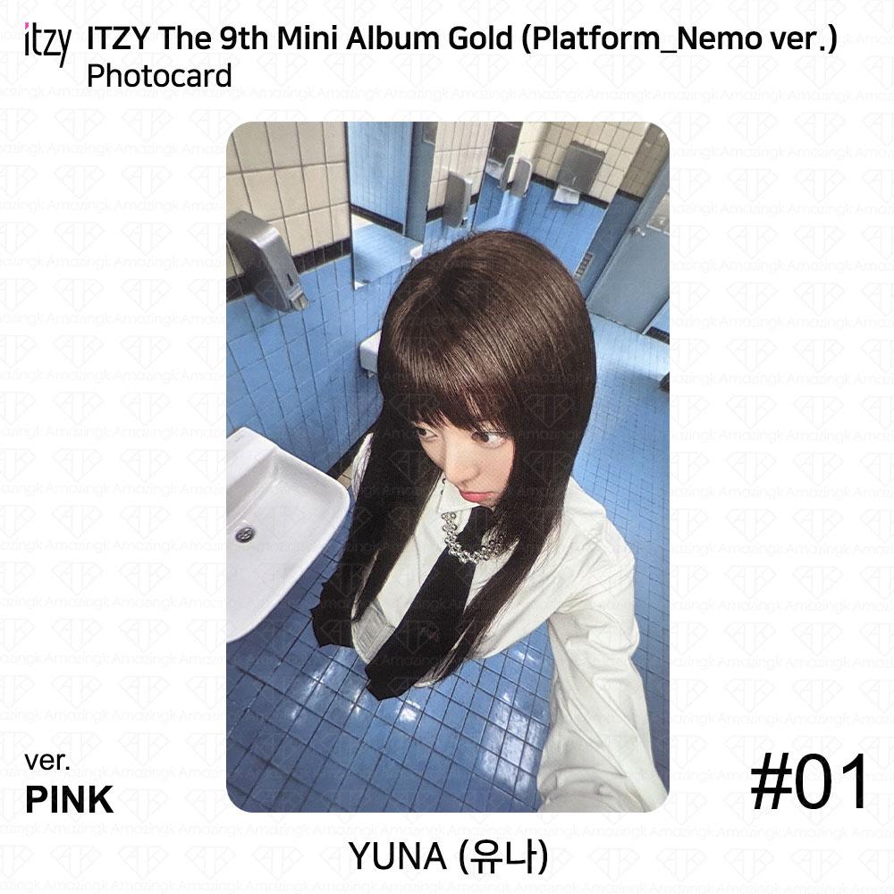 ITZY 9° Mini Album Piattaforma Oro Nemo ver Photocard Poster QR YEJI RYUJIN KPOP
