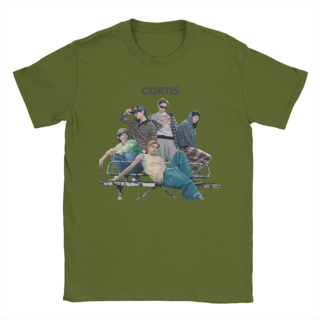 Cortis Group T-Shirt Unisex Baumwollkleidung Retro Rundhals Kurzarm