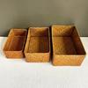 Storage Baskets Straw Pot Rattan  Fruit Storage Box Cosmetic Storage Container Basket Desk Organizer Picnic Basket