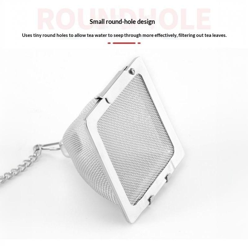 304 Stainless Steel Pyramid Tea Infuser Ultra Fine Mesh Filter For Home Office Loose Leaf Tea Brewing