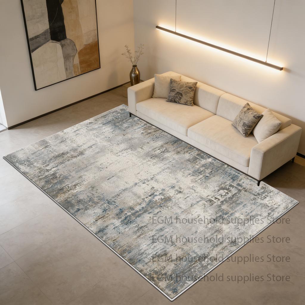 Ink Wash Abstract Style Carpet Light Luxury Living Room Decoration Bedroom Rug Washable Office Customizable Mat Easy To Clean