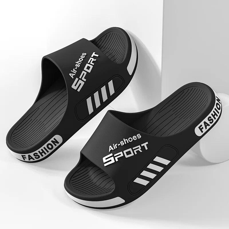 Pánské letní pantofle s tlustou podrážkou, protiskluzové, pro domácnost, do interiéru, do koupelny, na venkovní použití, velké sportovní, pro venkovní nošení LTXDGLT22