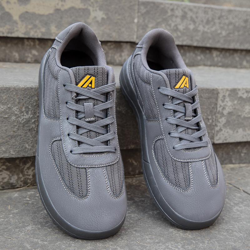 

Men s Mesh Casual Sneakers Lightweight Non-Slip Walking Shoes 48 сірий