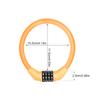 Bicycle Combination Cable Lock 4 Digit, Anti-Theft Alloy Steel Lock for Mtb Road Bike Security