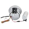 5" Racing Tachometer with Real Carbon Fiber Face and Warning Light - Silver Shell