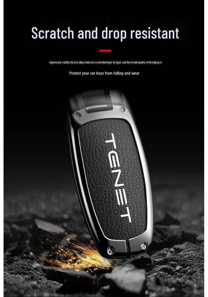 Tenet Tianneng Key Case Metal Protective Shell Buckle for T7/T4/T8/T9 New Model Car
