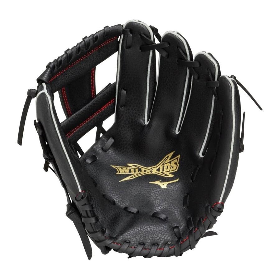 Mizuno Wild Kids Size Black Baseball/Softball Kids' All-Around Baseball 5S, 1AJGY339,