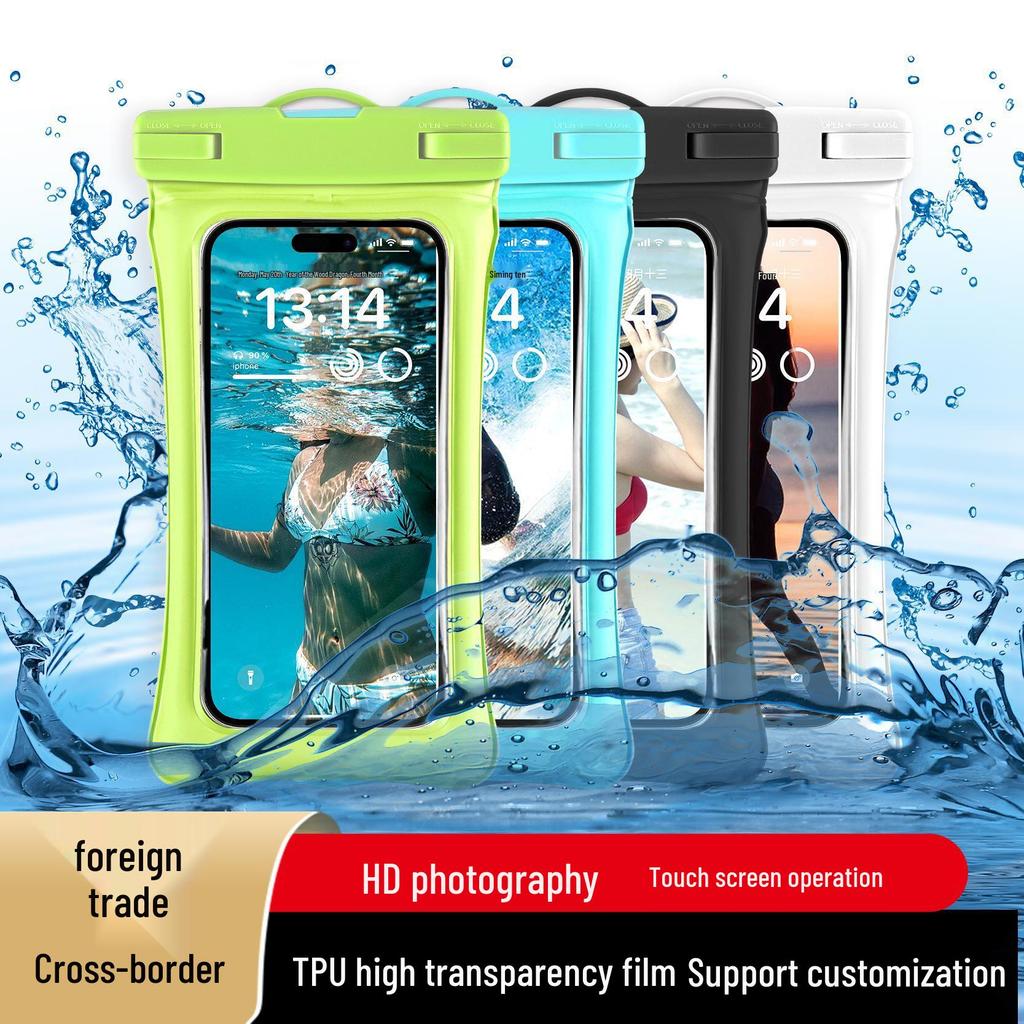 Floating Dual Airbag Waterproof Phone Case for Outdoor and Diving
