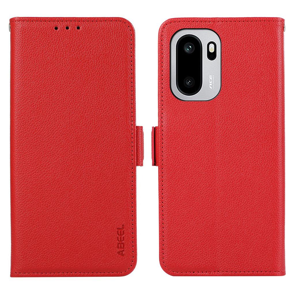 ABEEL For OnePlus 15R 5G/Ace 6T 5G/Ace 6 5G Case Litchi Texture Leather RFID Blocking Phone Cover
