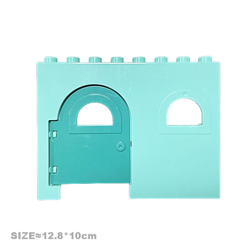 Accesorii Asamblare Blocuri Mari de Construcție DIY Acoperiș Perete Balustradă Casă Oraș Fermă Set Serie Loc de Joacă Cadou Jucării pentru Copii