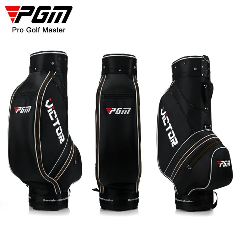 Mens Golf Stand Bag Nylon Waterproof-Resistant Club Carrier With Ball Compartment Outdoor Sports