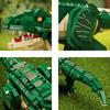 Non-Toxic 861Pcs Green Dinosaur Building Blocks Toys Model Tyrannosaurus Rex Assemble Puzzle Bricks Toy Sets For Kid Ornament Gifts