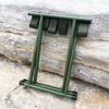 Portable Folding Stool Lightweight Camping Chair   Outdoor St for Outdoor Running Hiking Fishing BBQ Garden Garden Bch Iron Green Foldable 130kg Lo