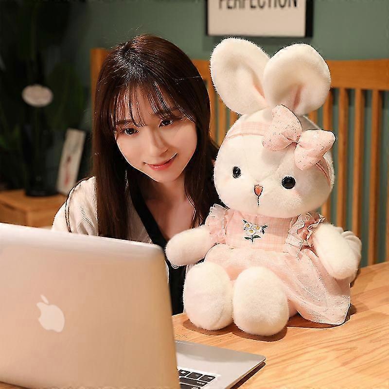 Sweet Bunny Plush Toy Perfect Pillow Companion for Kids' Sleep and Play
